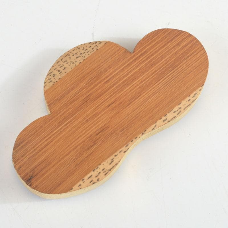 茶道具　雅象作　古竹内黒柿金塗　松竹香合　共箱　V　9490