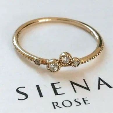 お取り置き★シエナ K10 ダイヤモンド リング 9号 おひつじ座 ゾディアック