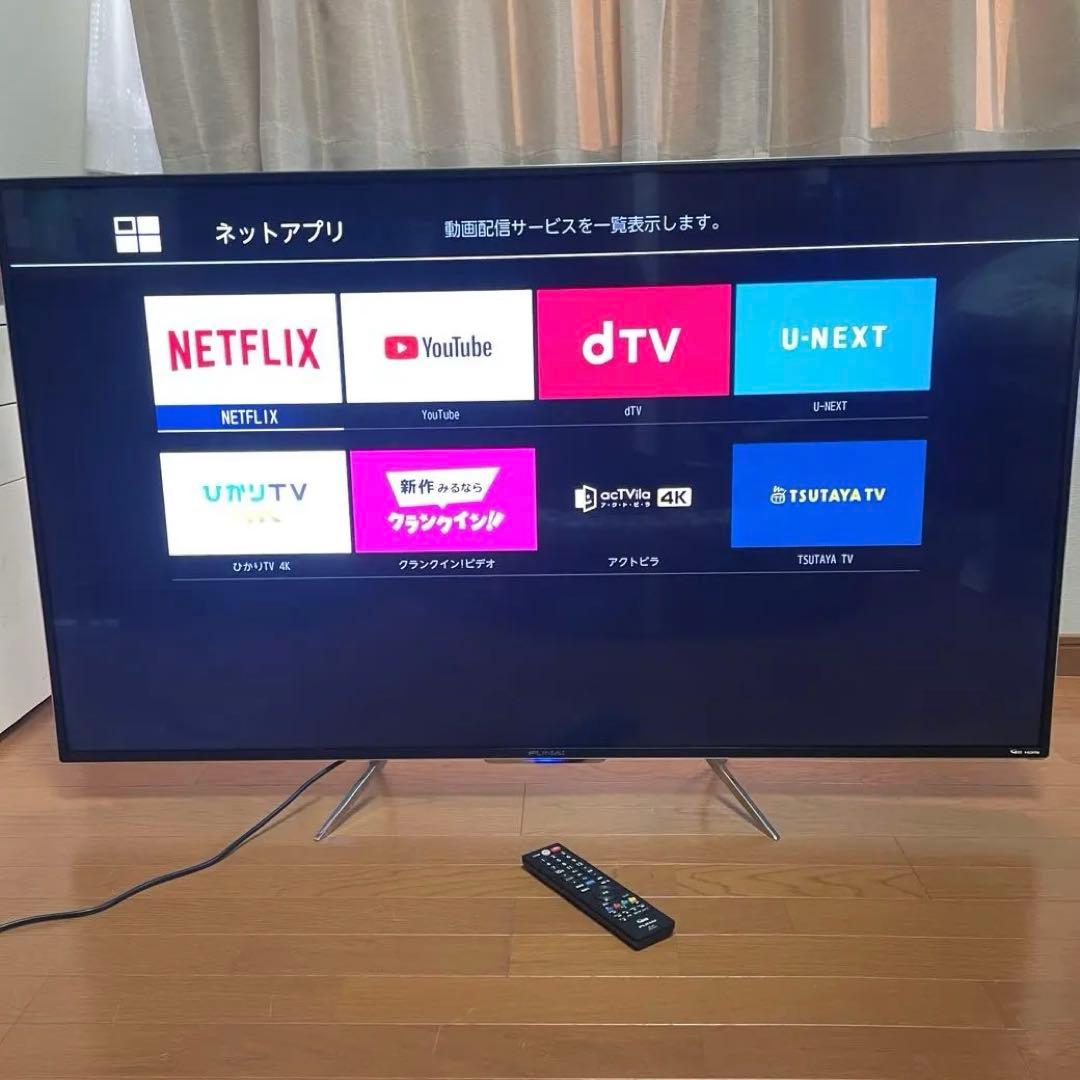 55インチ FUNAI LED液晶テレビ FL-55UD4100 - メルカリ
