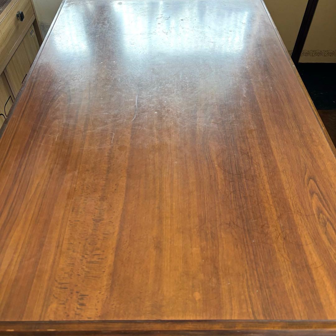 木製ダイニングテーブル アンティーク　昭和レトロ