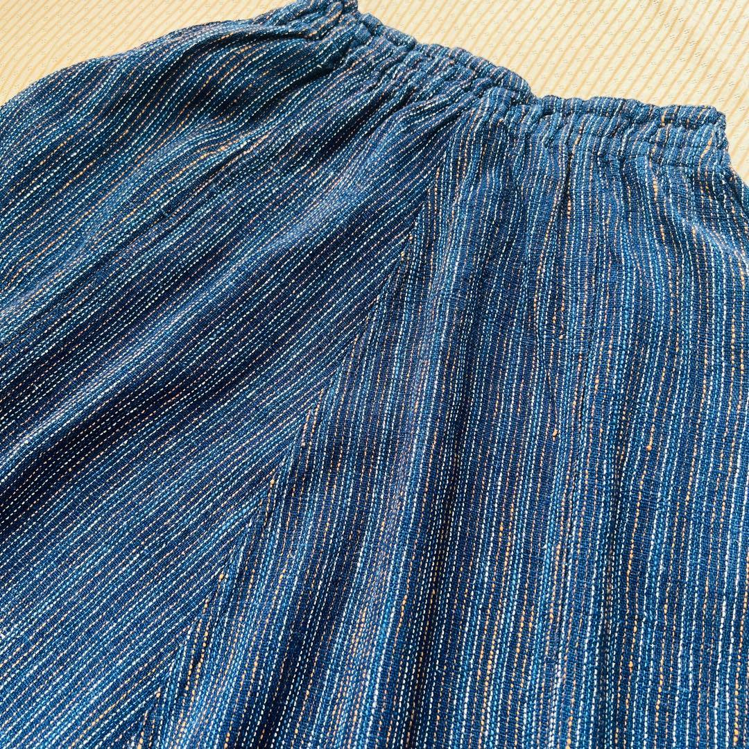 うさとの服 ヘンプコットン モモンガ パンツ usaato 藍染 ムササビ