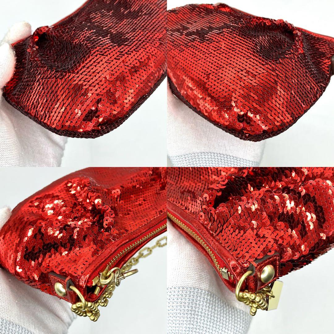 【希少】COACH コーチ　ハンドバッグ　ショルダーバッグ　ポーチ　スパンコール