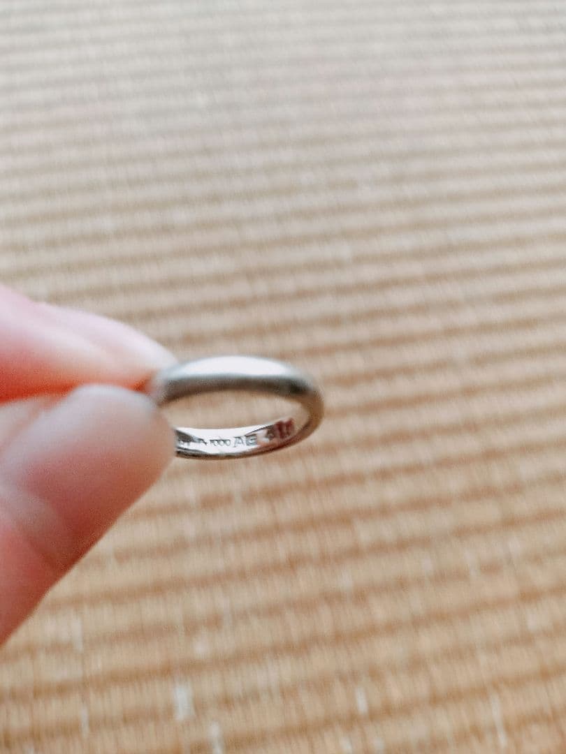 CRESCENT VERIT 　結婚指輪　pt1000 14号　4号