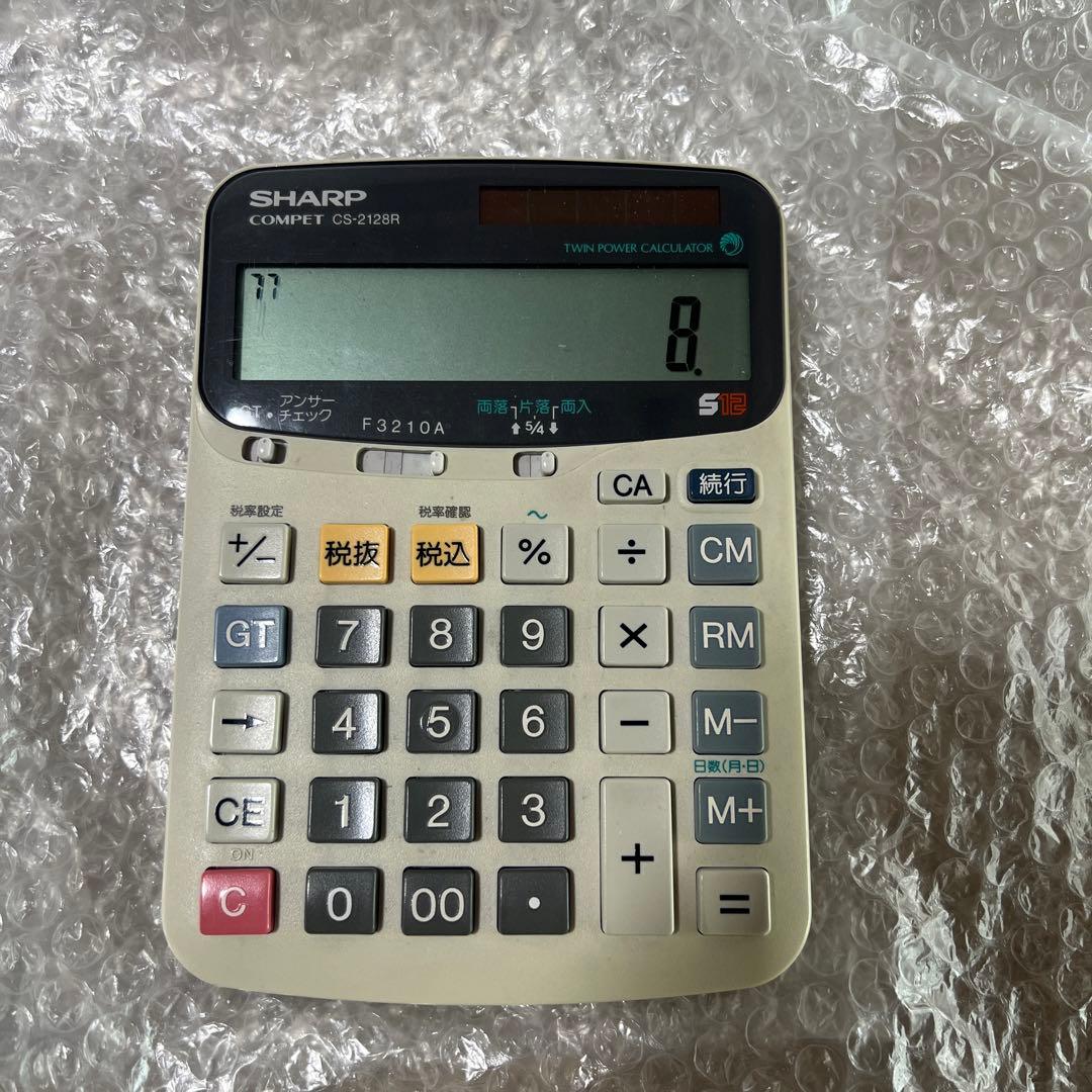 ジャンク品 廃盤品】SHARPシャープCOMPET CS-2128R 電卓 - メルカリ