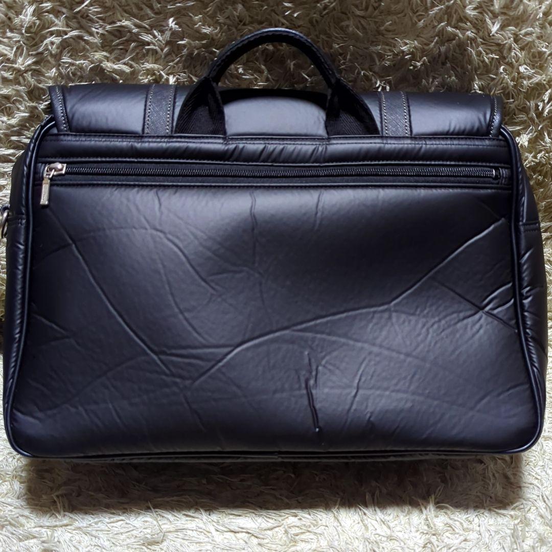 新品Lagasha ナイロン　PUコーティング　牛革　ショルダー　ハンド　バッグ