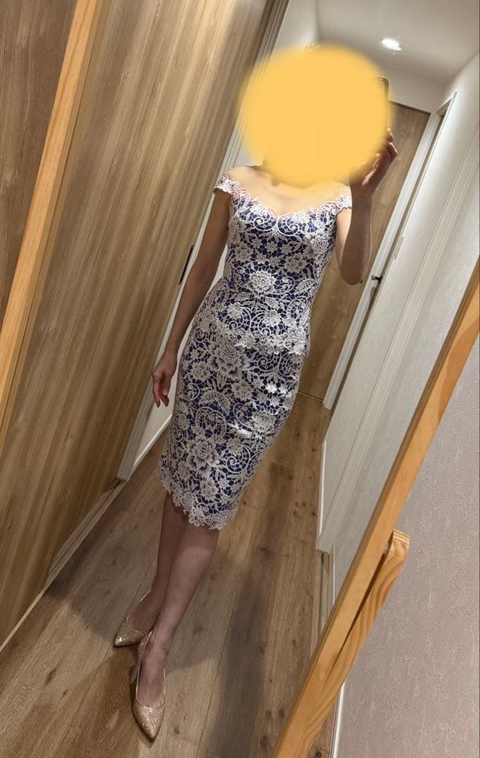 タダシショウジ ♡ツーピース レースが美しいドレス
