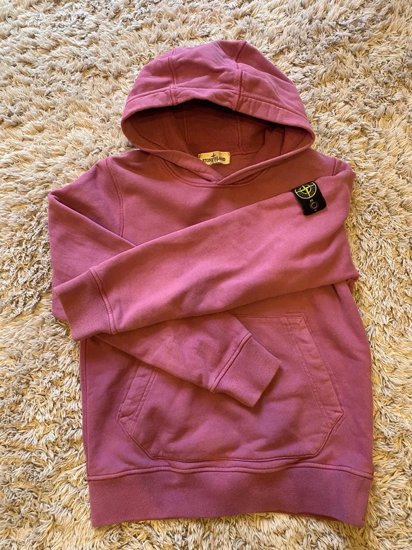 STONE ILAND パーカー　キッズ140cm グレイッシュパープル