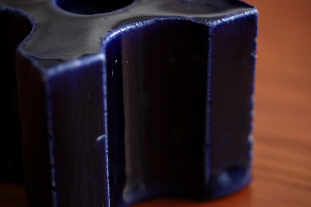 Lisa Larson リサラーソン キャンドルホルダー 紺2