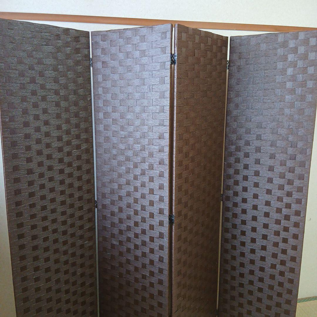 ◎レッドマスタード様専用◎未使用品 パーテーション ブラウン 174cm 4連