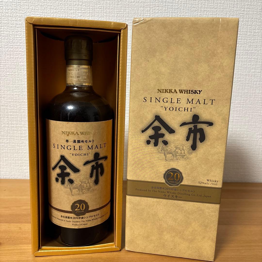 ニッカ 余市20年 シングルモルト ニッカウイスキー 未開封 箱付き