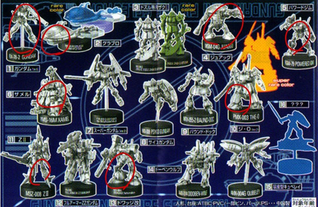 ガンダム ミニフィギュアセレクション 1-7弾 まとめ売り ガンダム ミニ