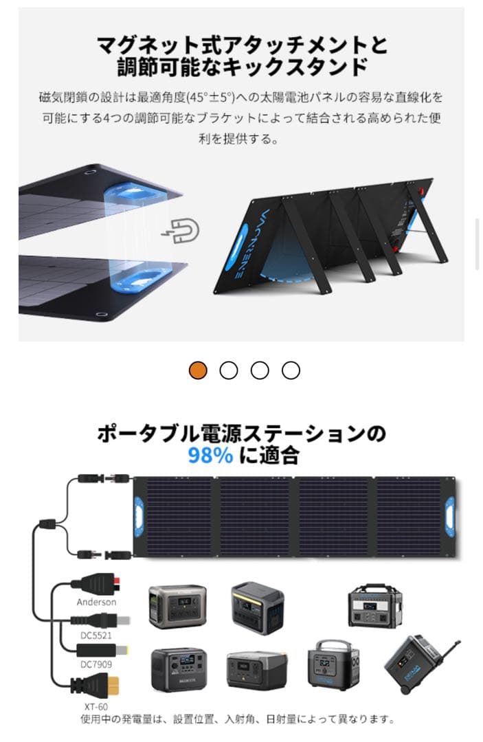 Enernova ソーラーパネル 100W 最新型ETFE材質 23%高転換率 - メルカリ