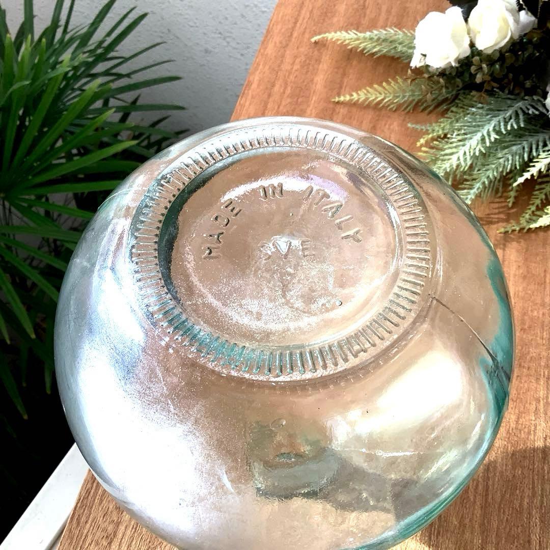 イタリアSVE 社 シードルガラス瓶(フラワーベース・オブジェ