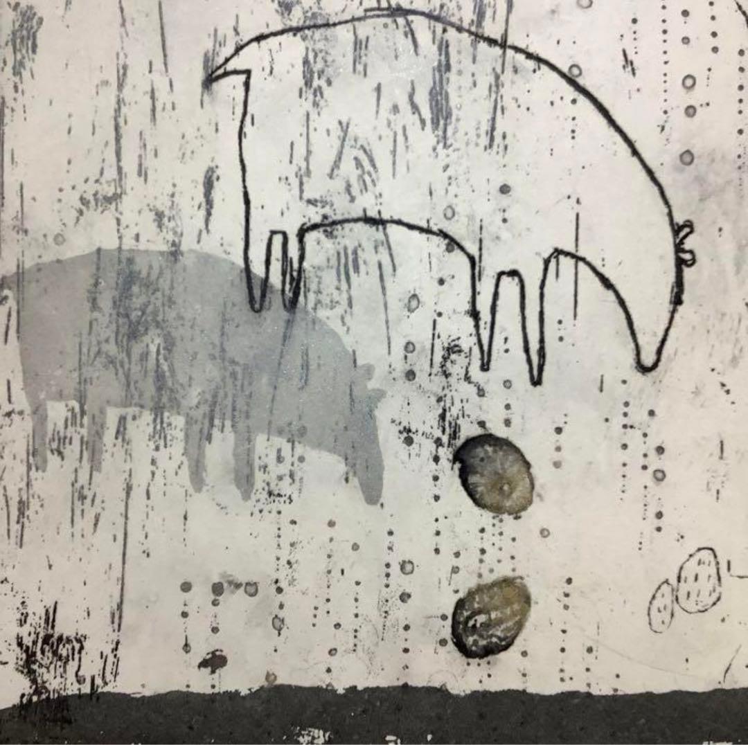 絵画・額縁・版画・オバタクミ・新品未使用・明日実る木・エッチング