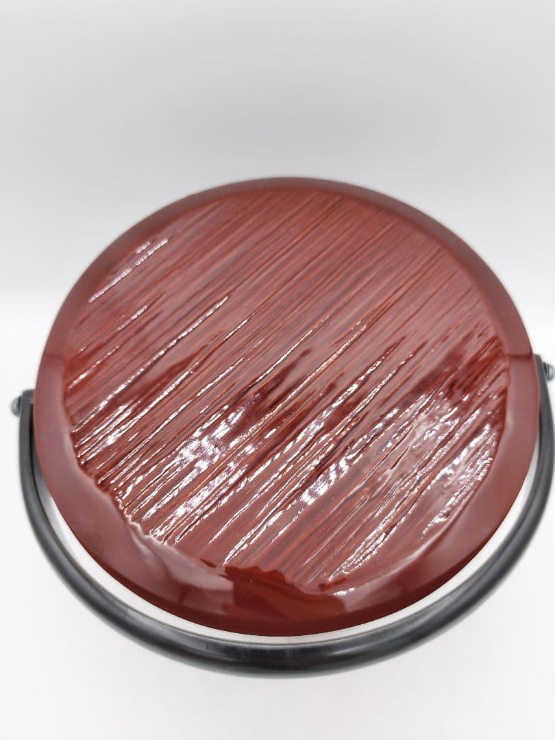 c564 手付曲水指 溜塗 芳桂堂 木箱 茶道具 古物