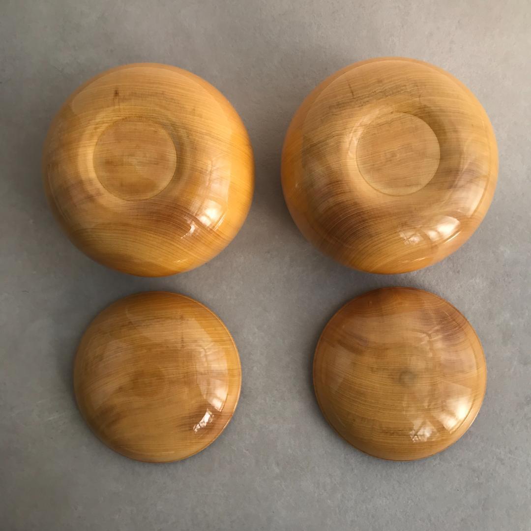 【土日限定出品】囲碁の駒 本蛤碁石（那智黒付）＆ 碁笥（榧 特大 松）セット