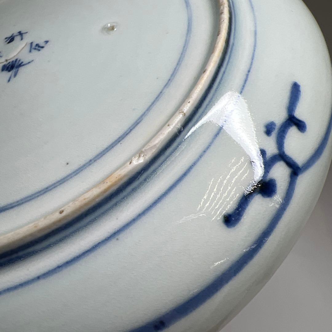 江戸後期 古伊万里 蛸唐草七寸皿5枚 直径約19㎝ 東