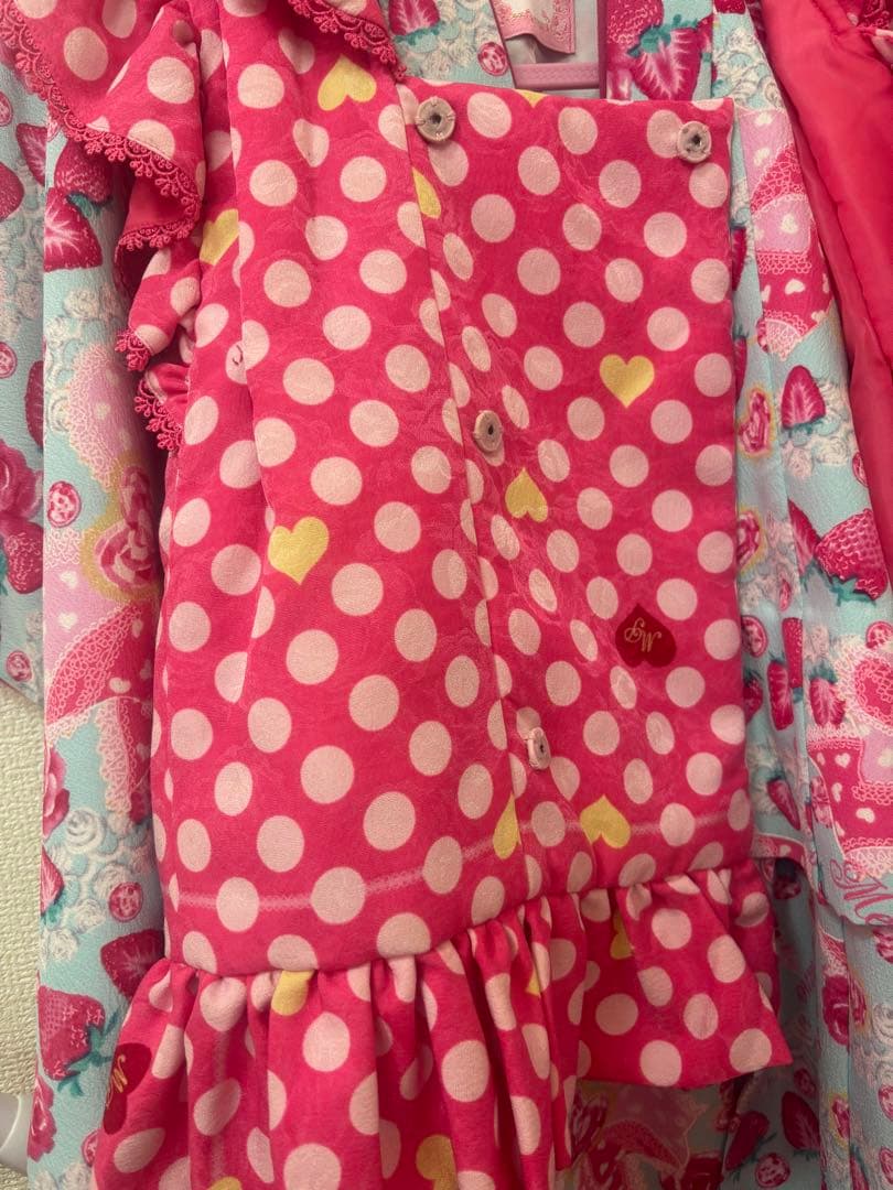 メゾピアノ　着物　七五三　3歳用　フリル付き