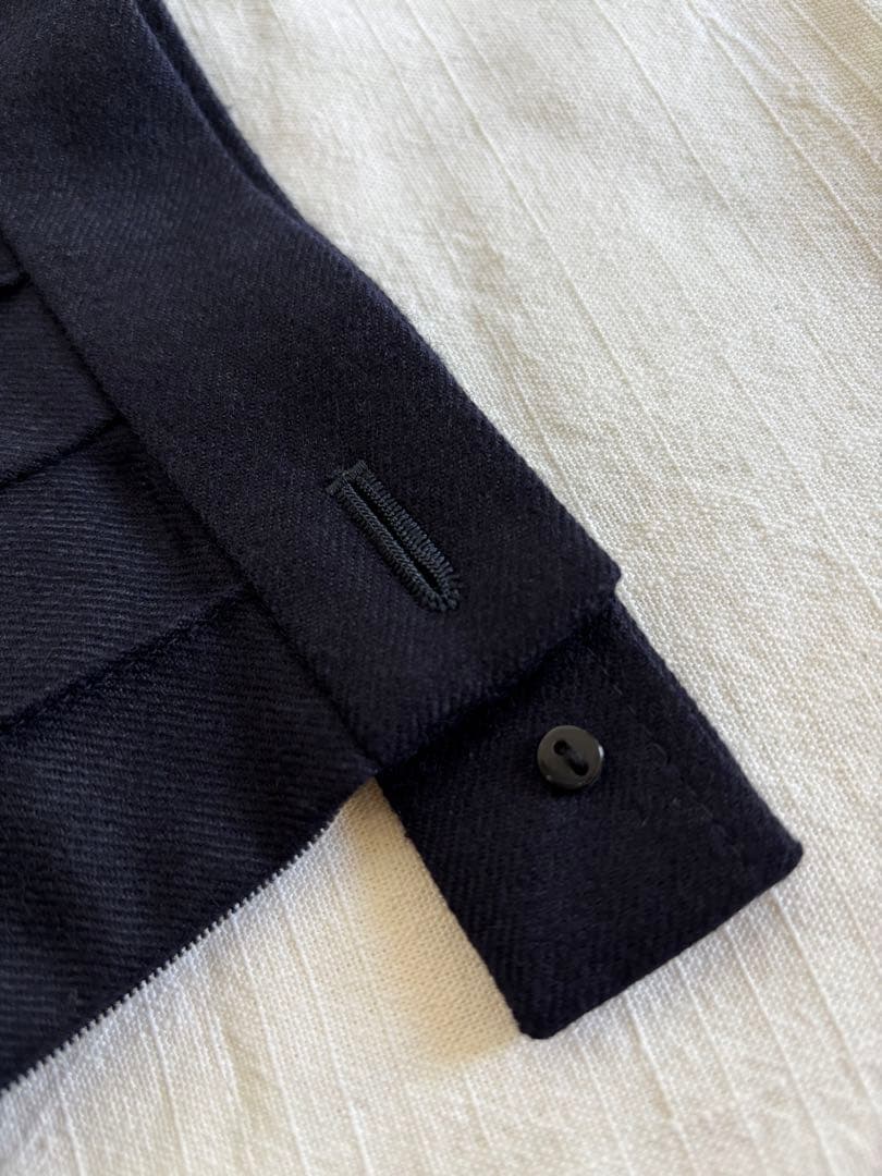 tricot COMME des GARÇONS ／プリーツスカート ネイビー