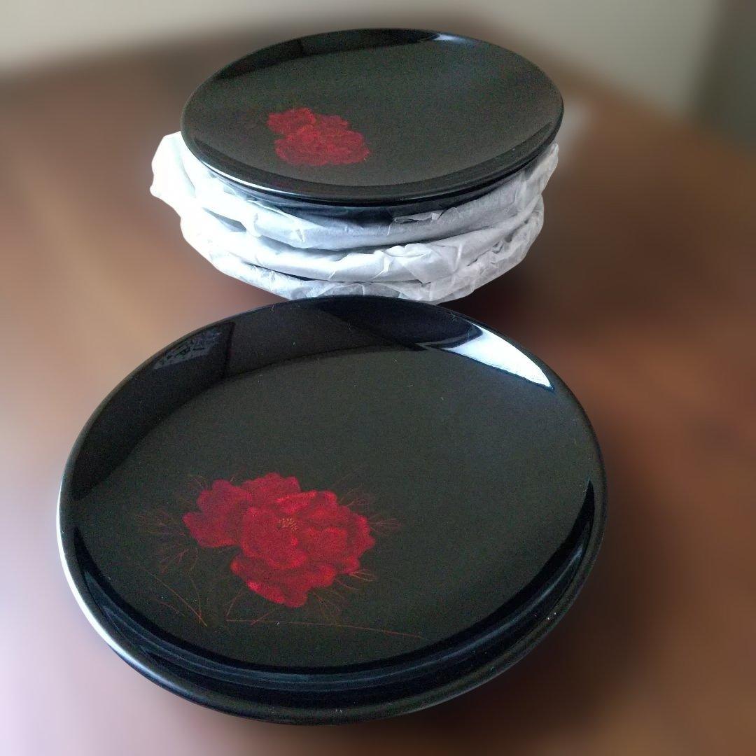 漆器 銘々皿 五客 桐箱入り - メルカリ