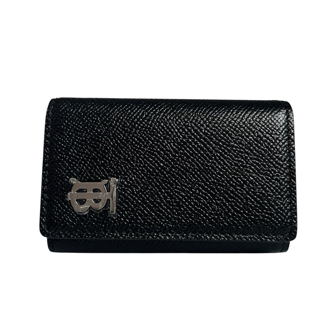 未使用品✨バーバリー 6連キーケース TBロゴ レザー ブラック 黒