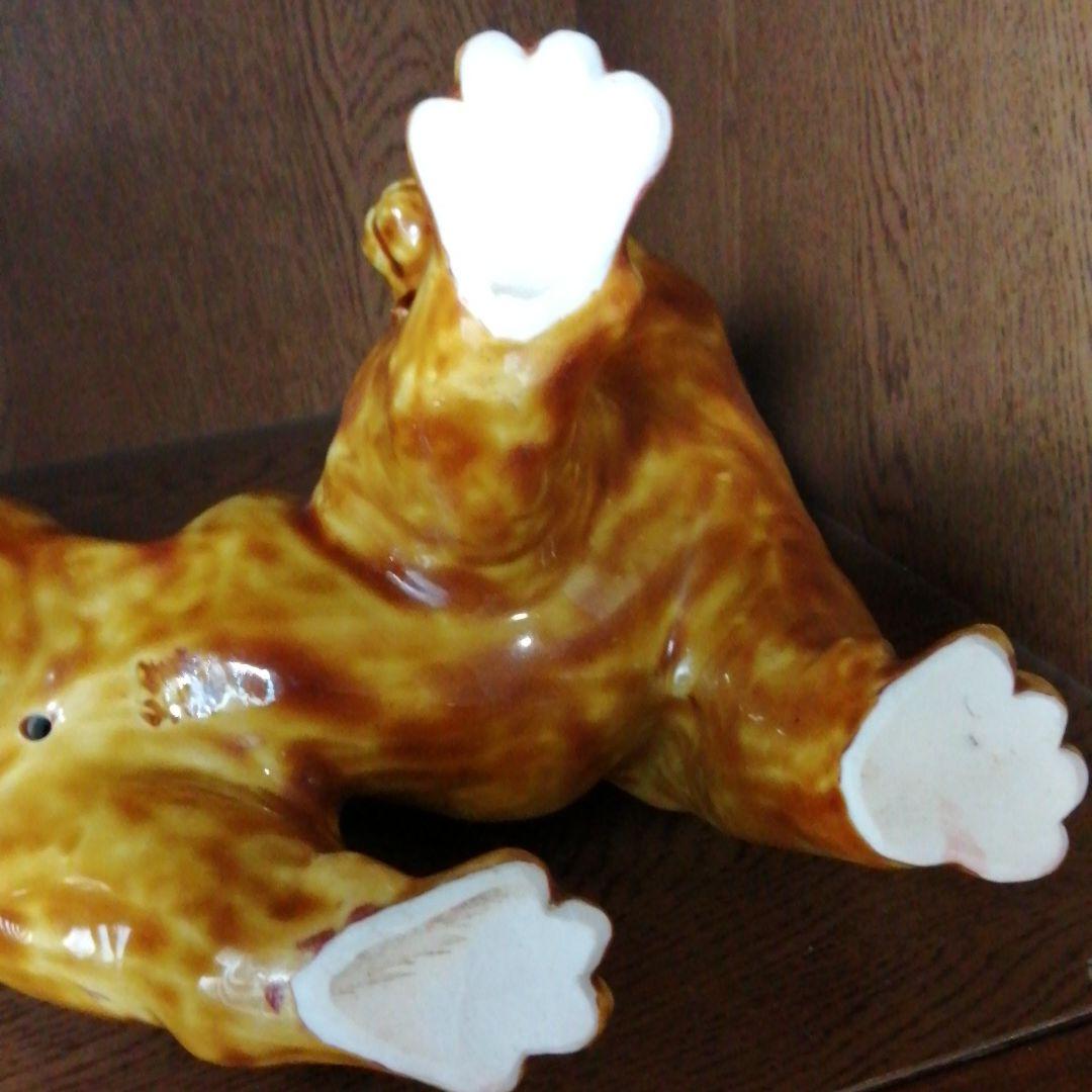 伝統美術陶芸 九谷焼 ふりかえる置物 浅蔵五十吉 寅 - メルカリ