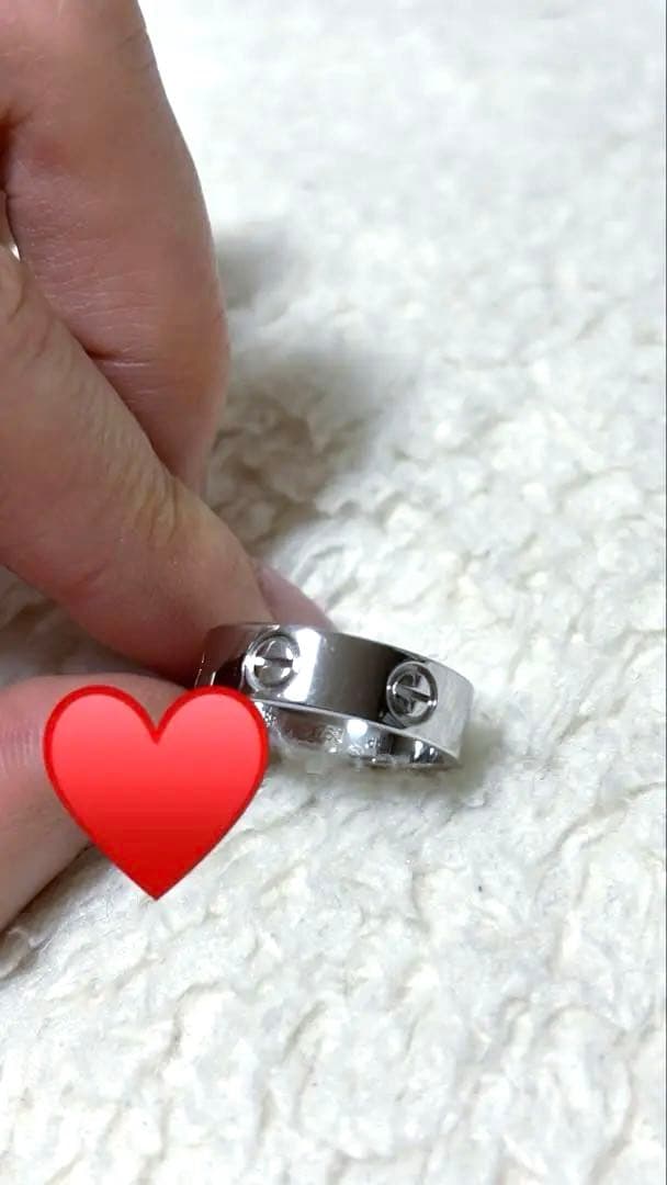 カルティエ ラブリング ラブ 52号 750 ホワイトゴールド WG