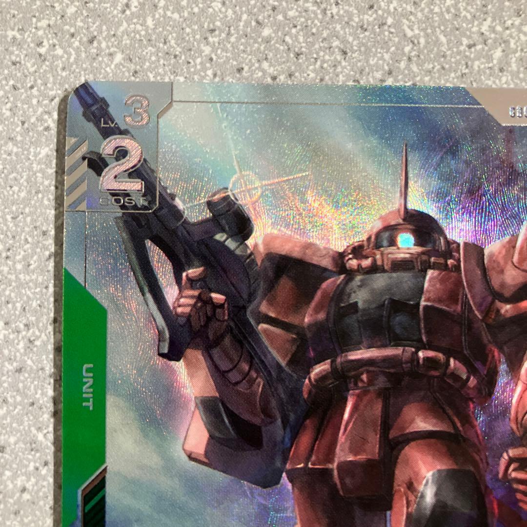 ☆ガンダムカードゲーム☆ザクⅡ☆シャア・アズナブル機☆パラレル☆未使用☆β版☆