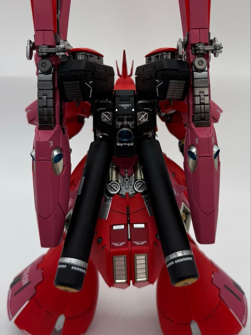 RG νガンダム サザビー ff 全塗装完成品セット アクションベース付き