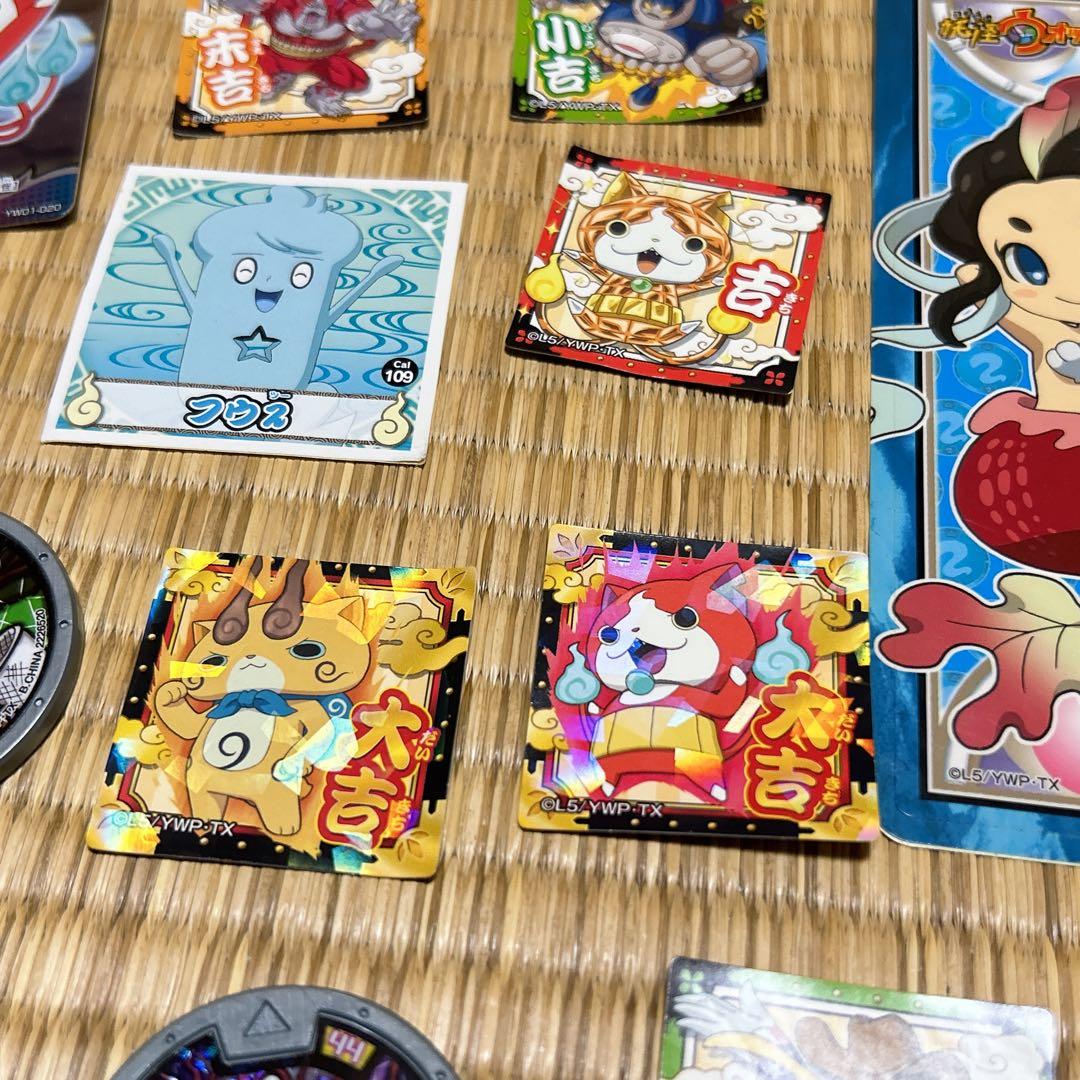 妖怪ウォッチ　妖怪メダル　メダル　シール　カード　62点セット