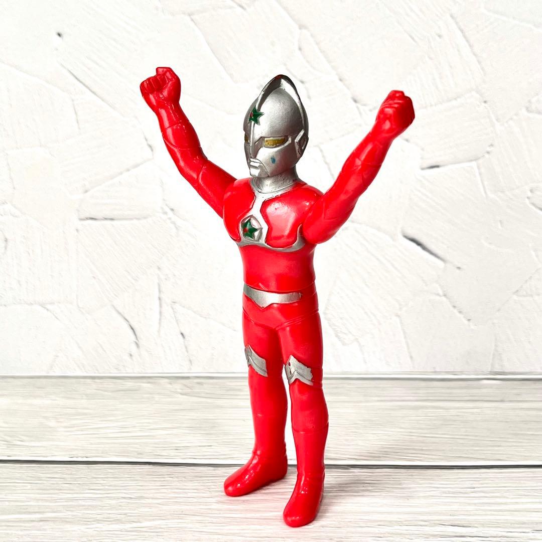 昭和レトロウルトラマンジョーニアス☆日本製硬質ソフビ1988年