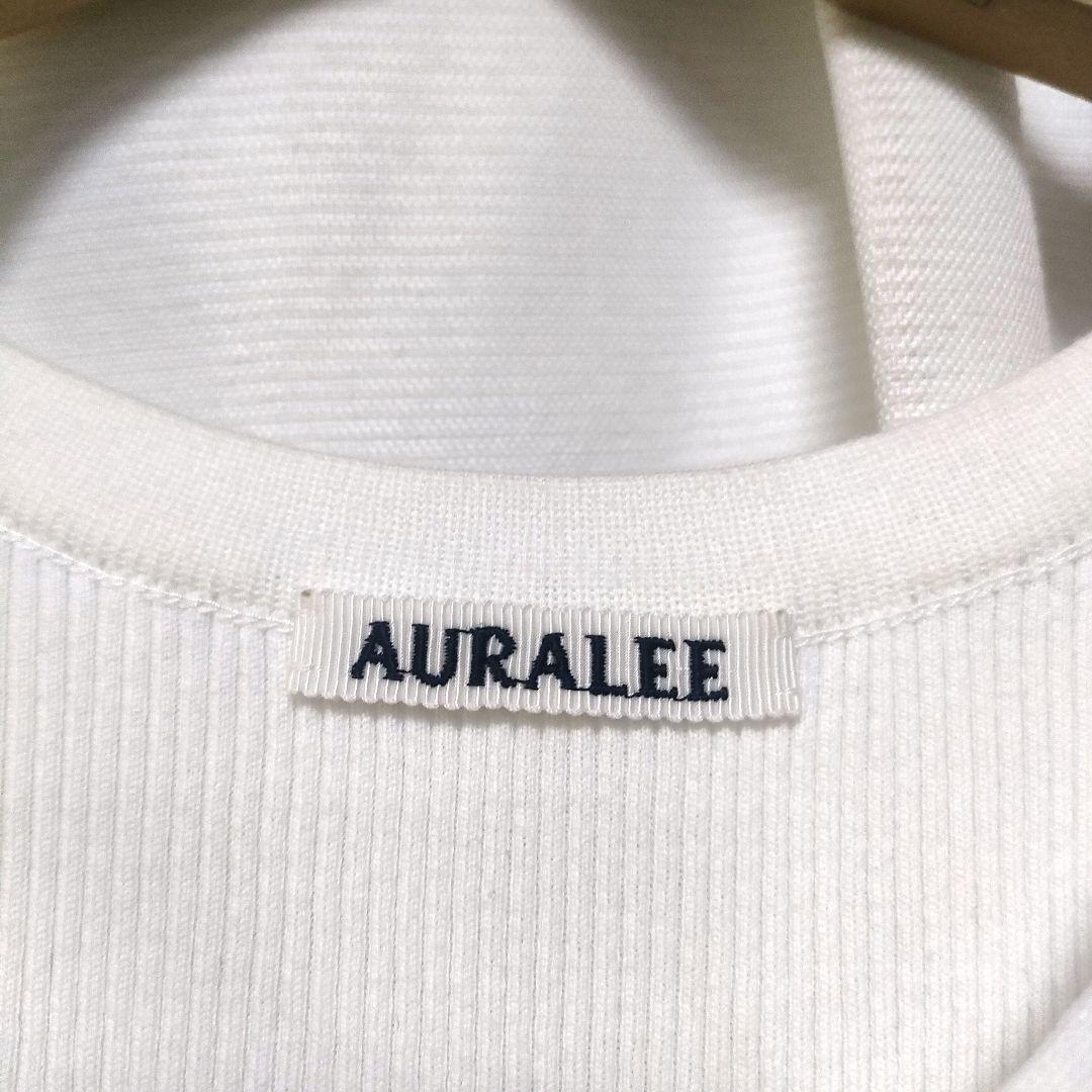 トップス AURALEE HIGH GAUGE RIB KNIT TANK