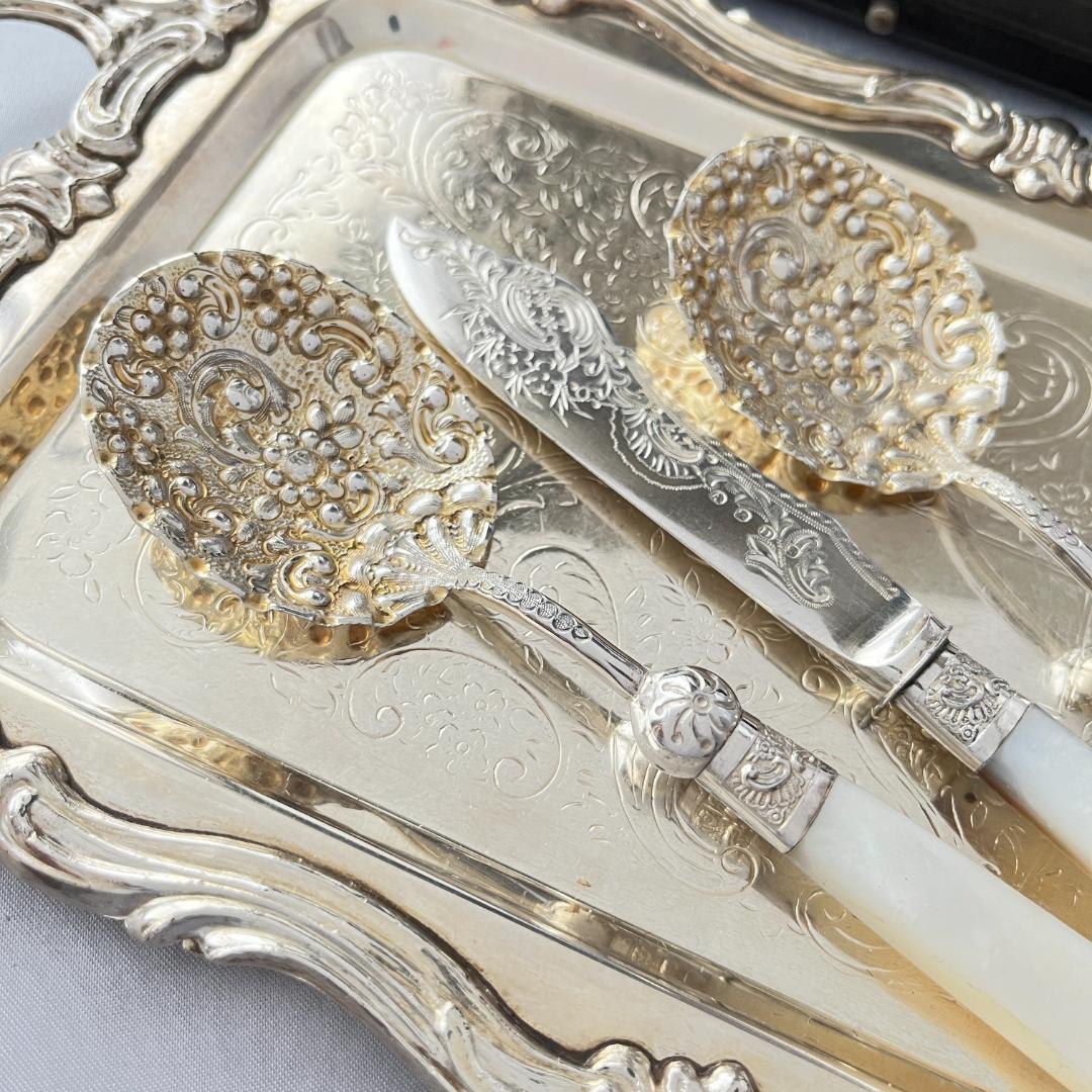 Allen & Darwin】【白蝶貝】ベリーサーバー / バターナイフ