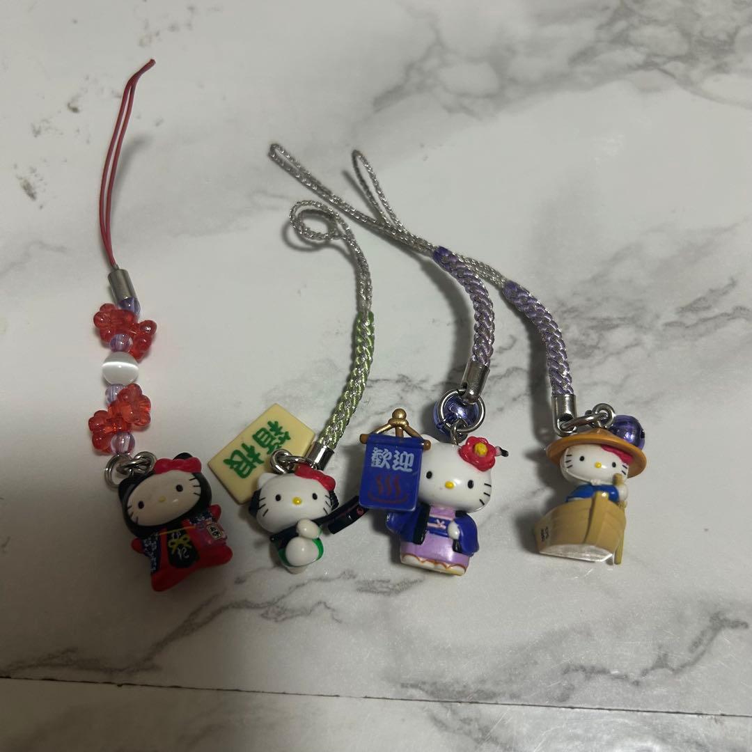 新品未開封︰平成レトロ】サンリオ ご当地キティ ストラップ等13種 ご