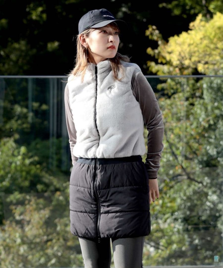 BEAMS GOLF ORANGE LABEL 中綿ボア ドッキング ワンピース