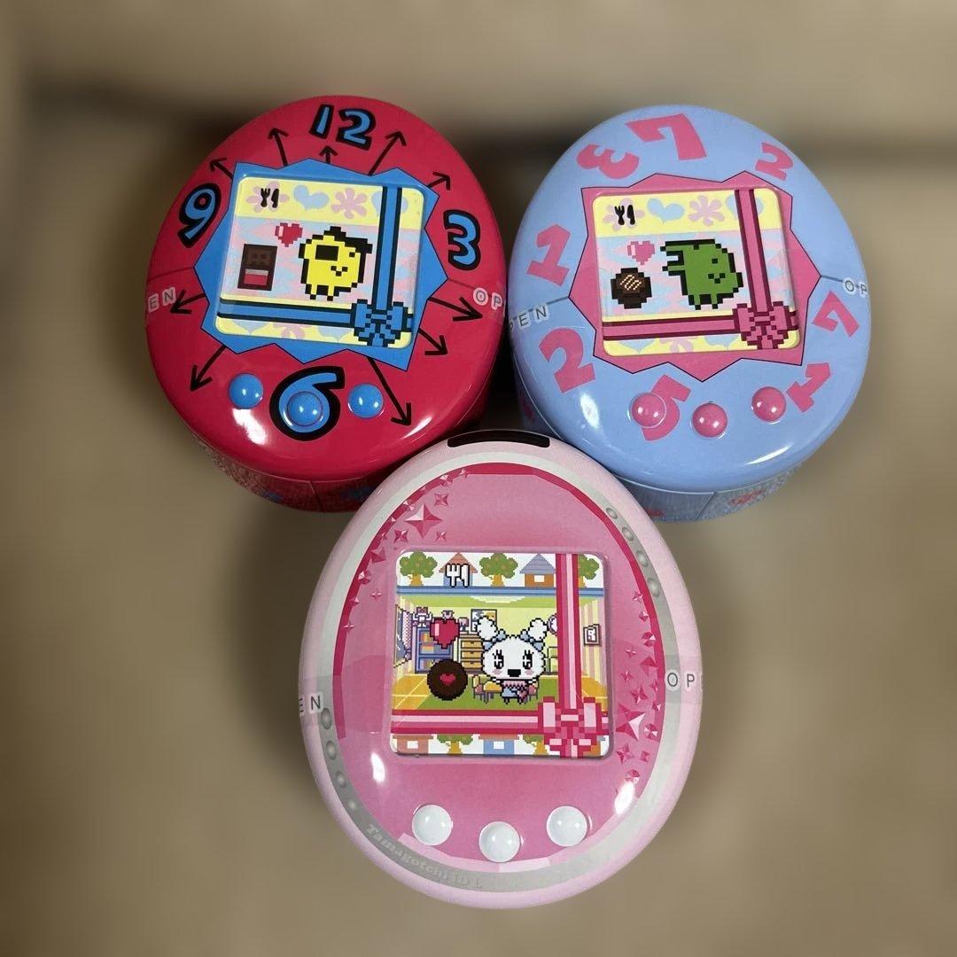 新品 未開封 たまごっちチョコ缶 3種セット たまごっち くちぱっち