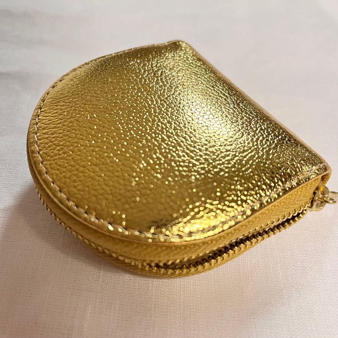 t*a様 皇居購入ゴールド ラウンドファスナー ケース　美品