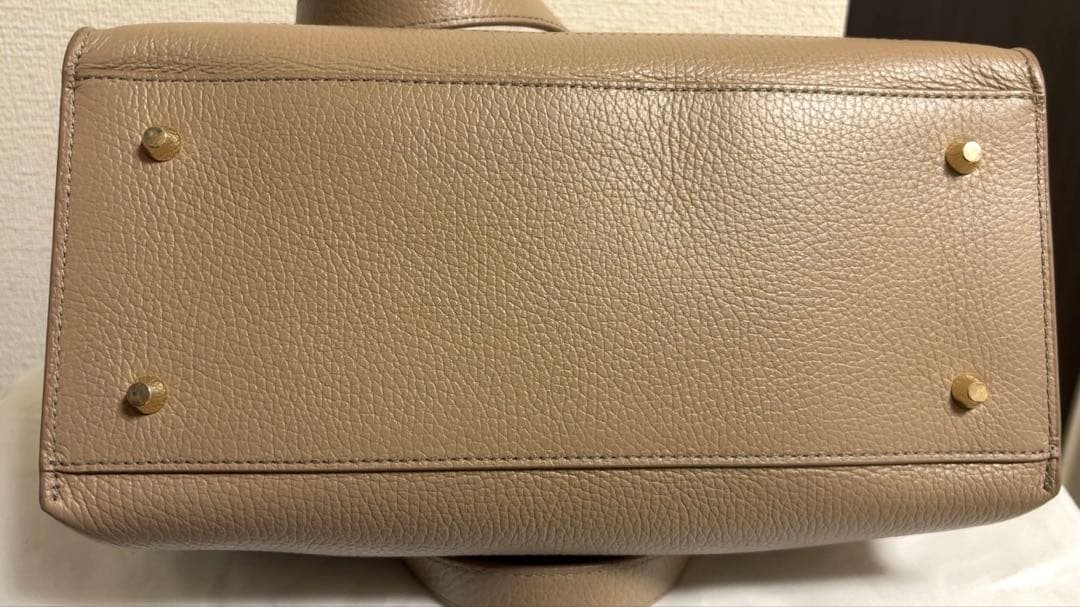 【値下げ】FURLAベージュ レザートートバッグ