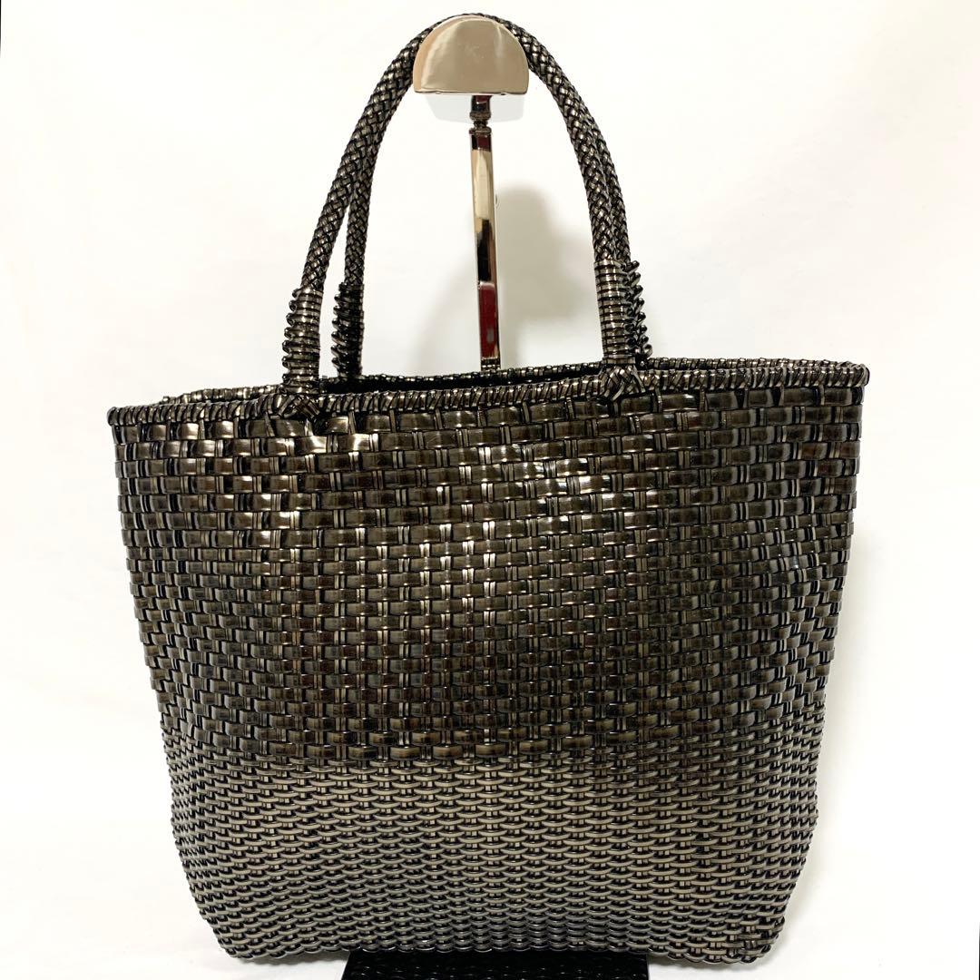 美品✨ アンテプリマ　イントレッチオ　ワイヤーコード　トートバッグ　ブロンズ