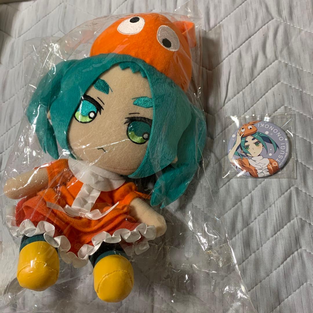 斧乃木余接 ぬいぐるみ 憑物語 C89 特典缶バッジ付