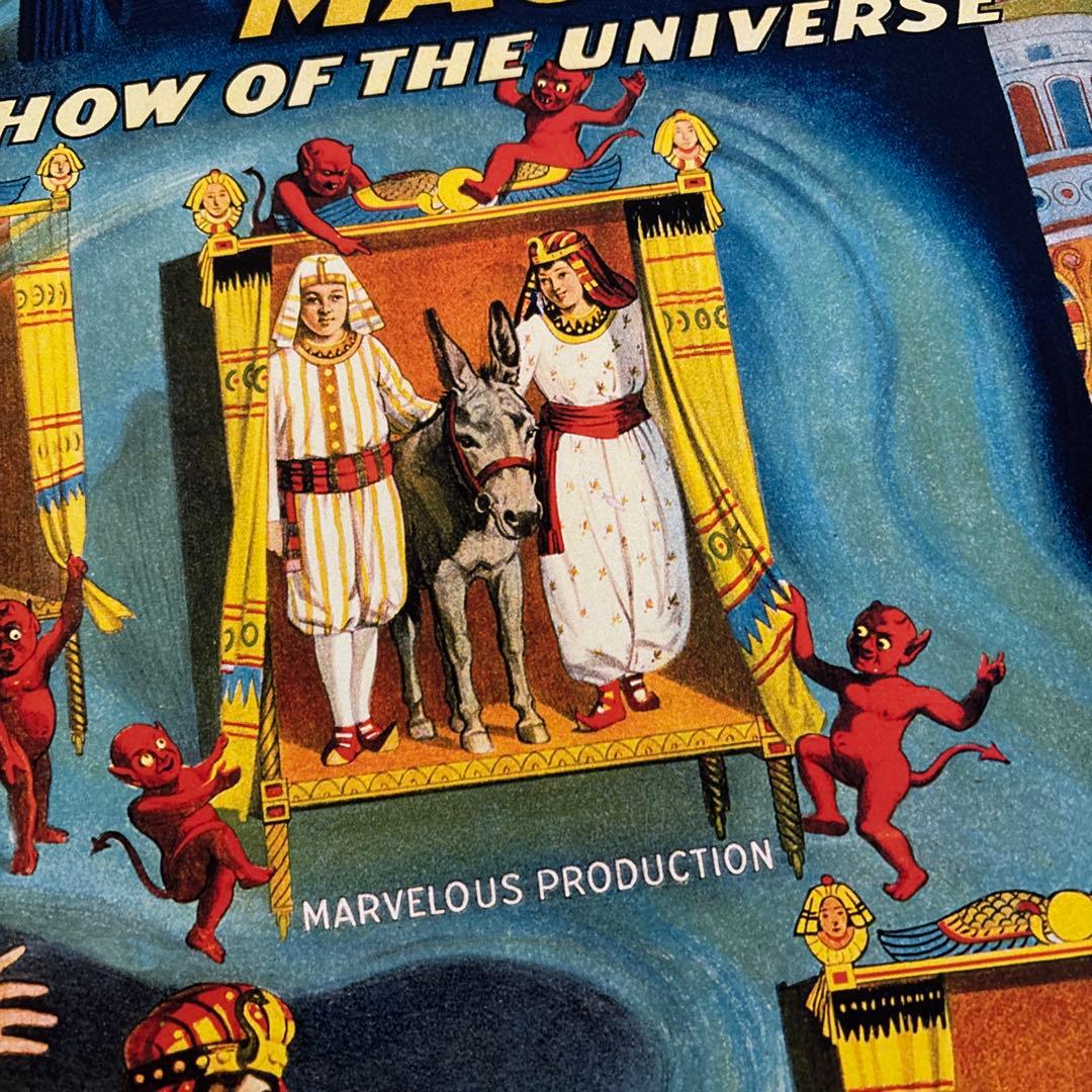 3ビンテージ アンティーク マジシャン 奇術 デビル 悪魔 アラビアン