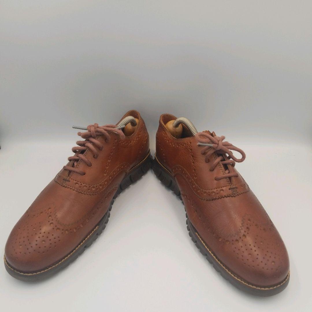 コールハーン　ゼログランド　ウィングチップ　メダリオン　レザー　26cm