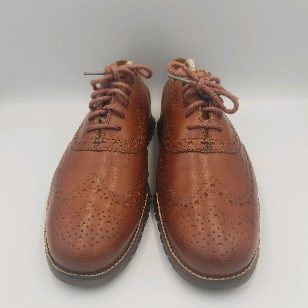 コールハーン　ゼログランド　ウィングチップ　メダリオン　レザー　26cm