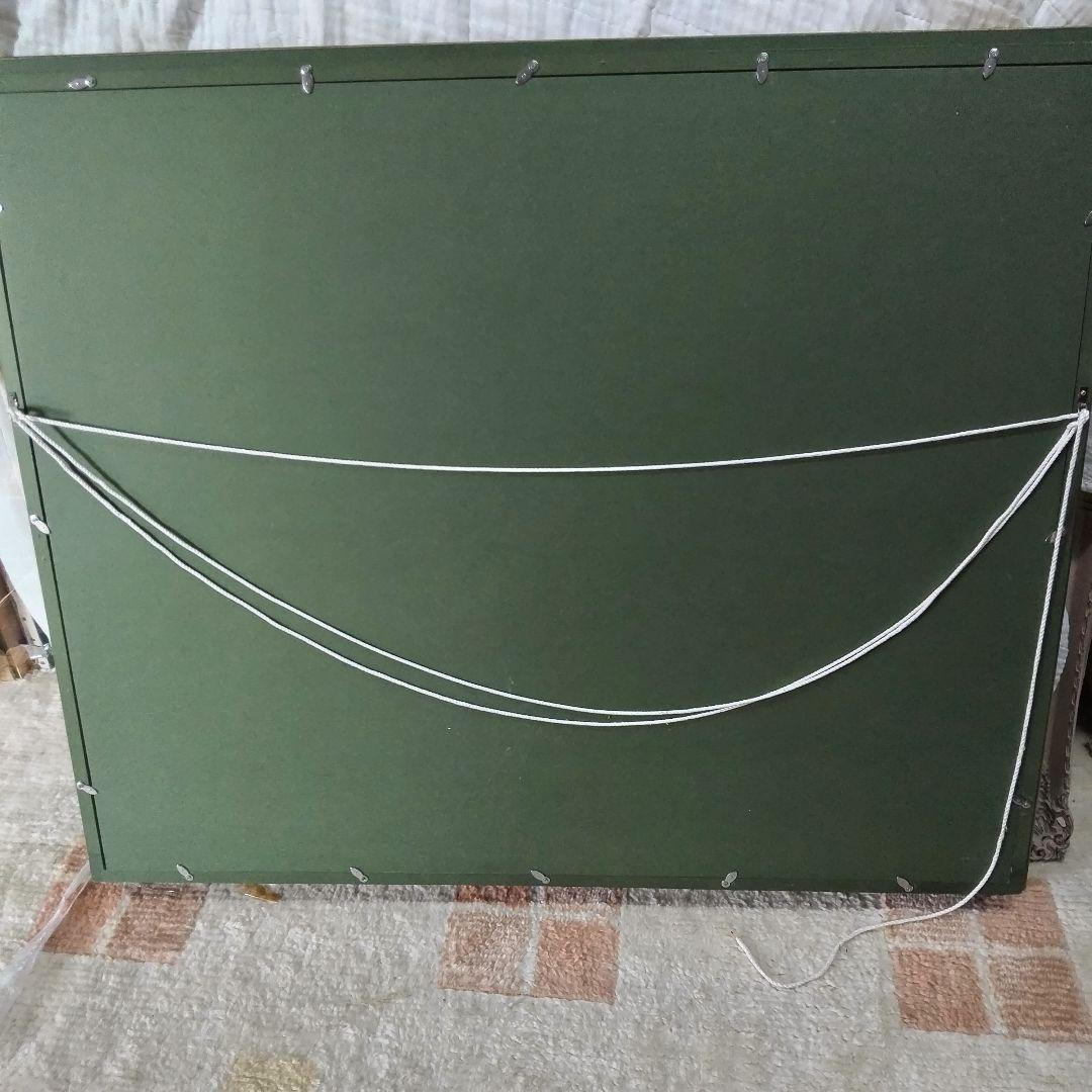 レースの上の静物画 アジサイとピエロ。油絵F30号ゴールド額縁付き処分