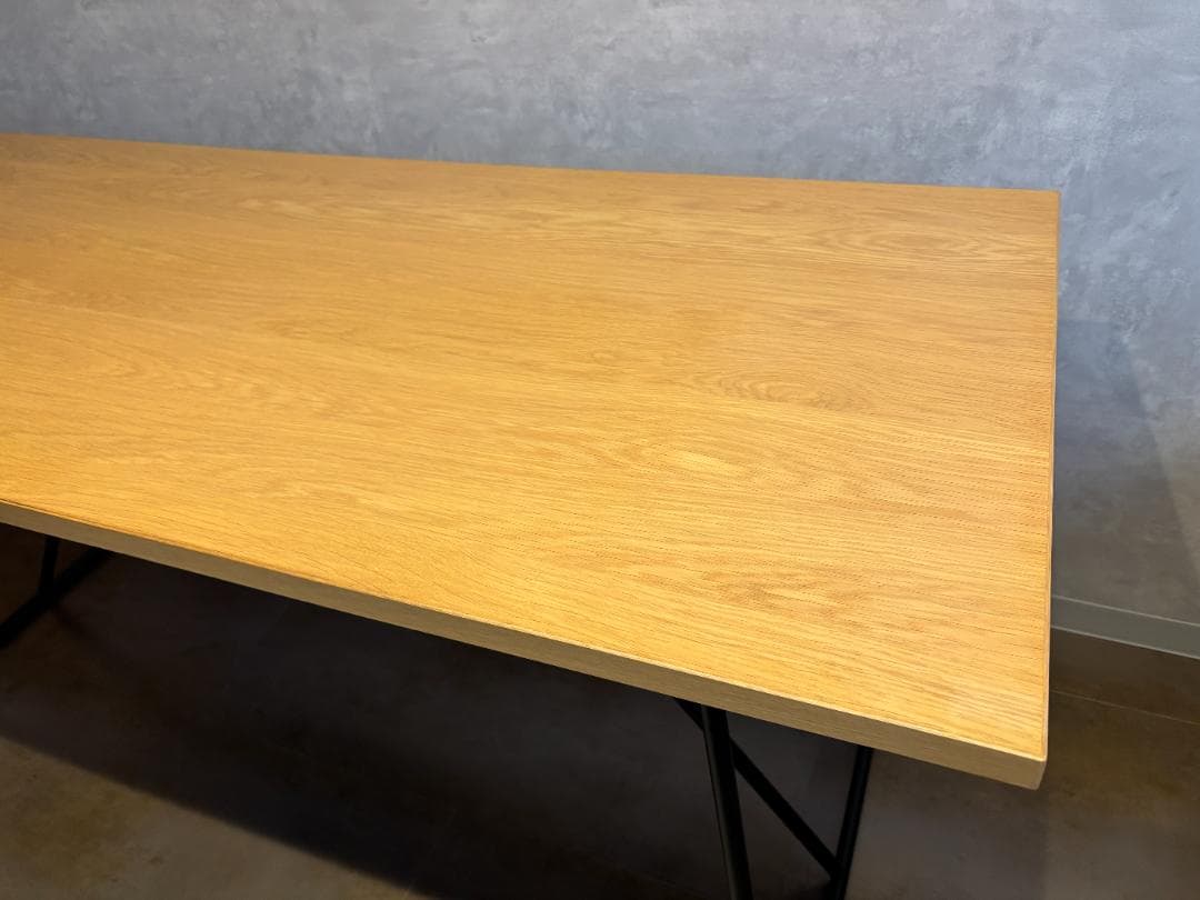 無印良品 木製折りたたみテーブル 幅160cm 奥行70 オーク材 美品