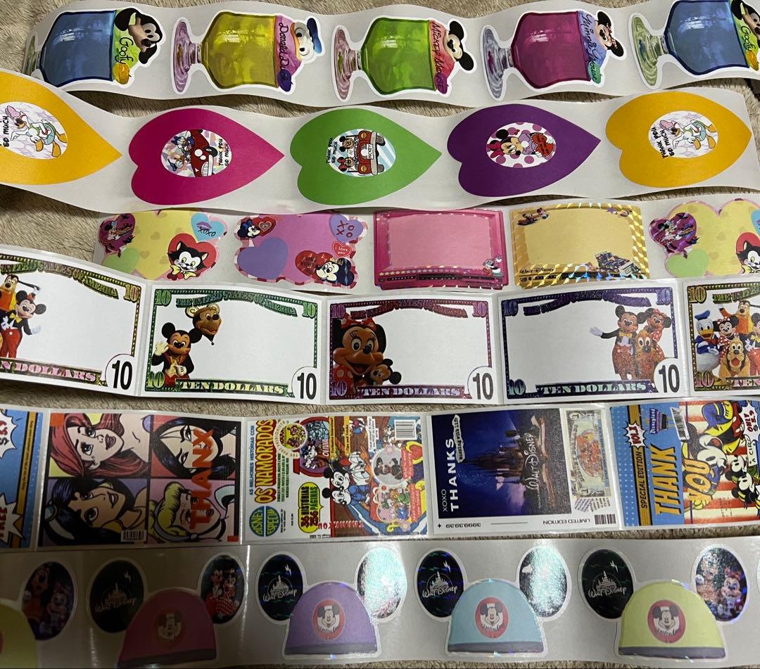 ⑥中古　ほぼ未使用　Dキャラ　ロールシール 6個