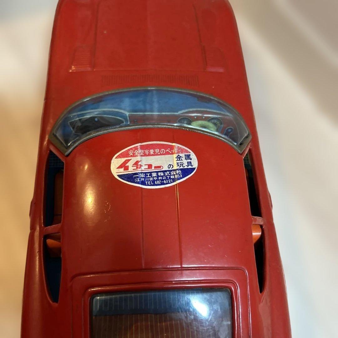 イチコーのスポーツカー ブリキ　トヨタ2000GT 箱付き　激レア　本体美品