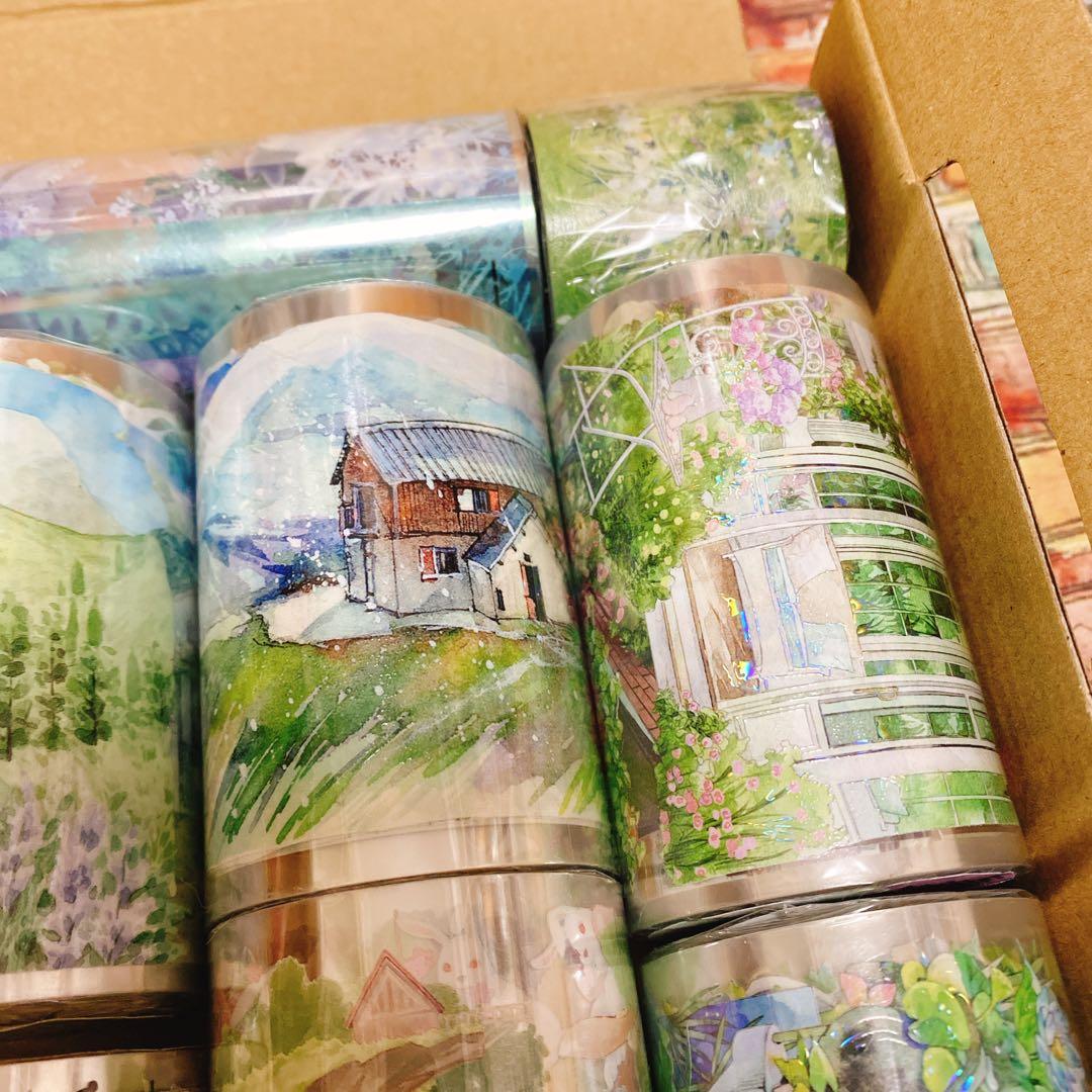 海外マスキングテープ巻売りまとめ売り 風景マスキングテープセット③