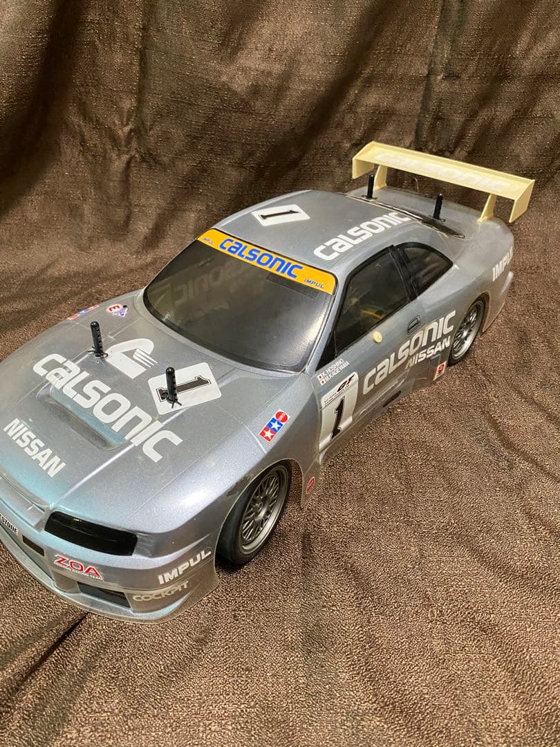 タミヤ　希少　Calsonic スカイラインGT-R TL01シャーシ