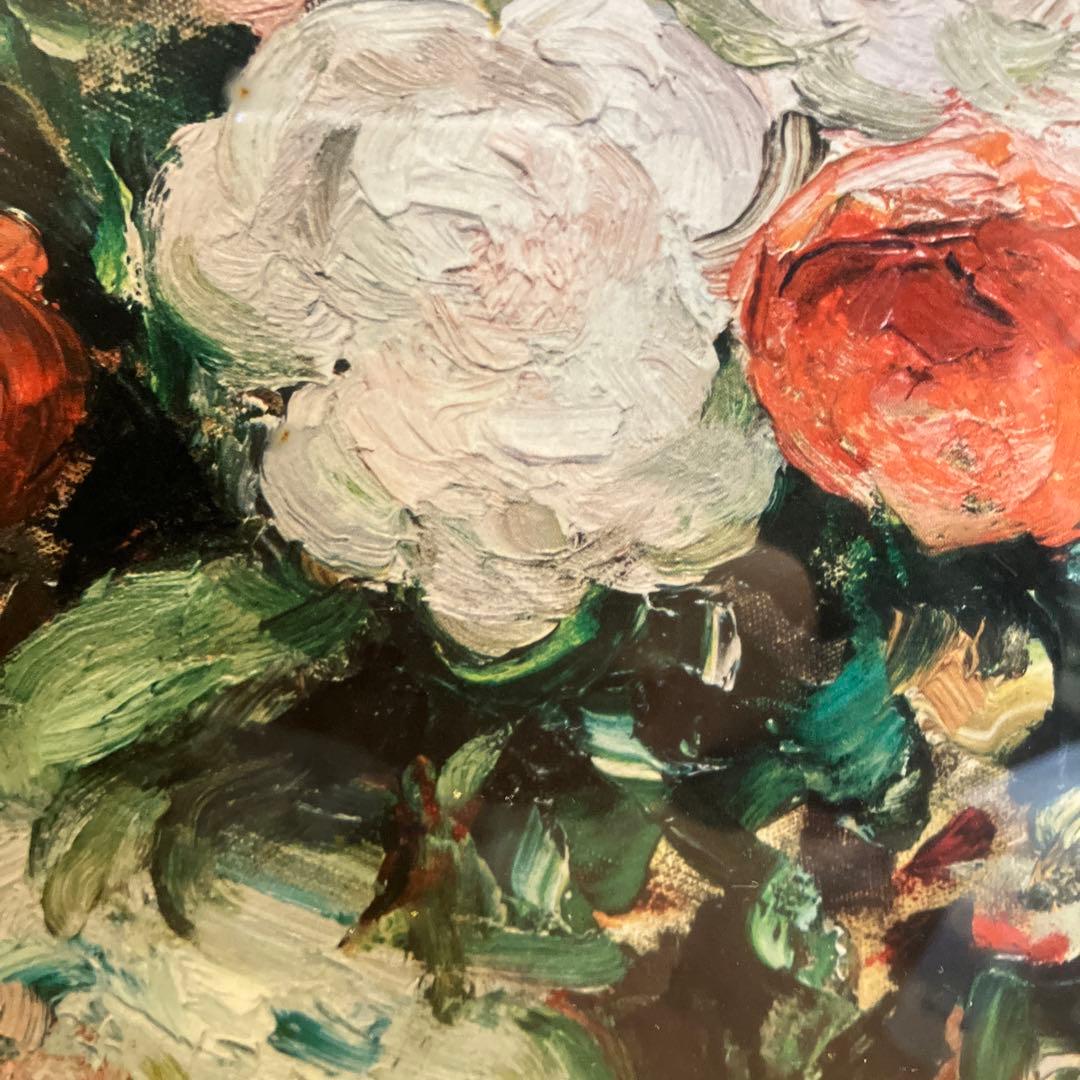 ヴィンテージ ダイフ Marcel Dyf 花瓶の花 複製画 油絵 絵画 華